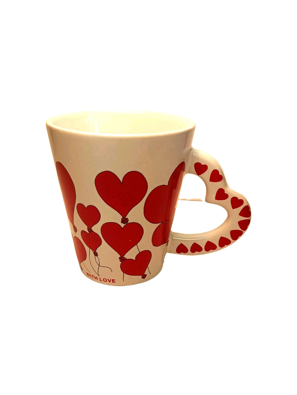 Royal Norfolk Valentine’s Day Ceramic Coffee Mug With Love Hearts Heart Handle